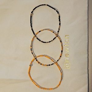 Enewton GameDay hope unwritten bracelets - onyx black & orange